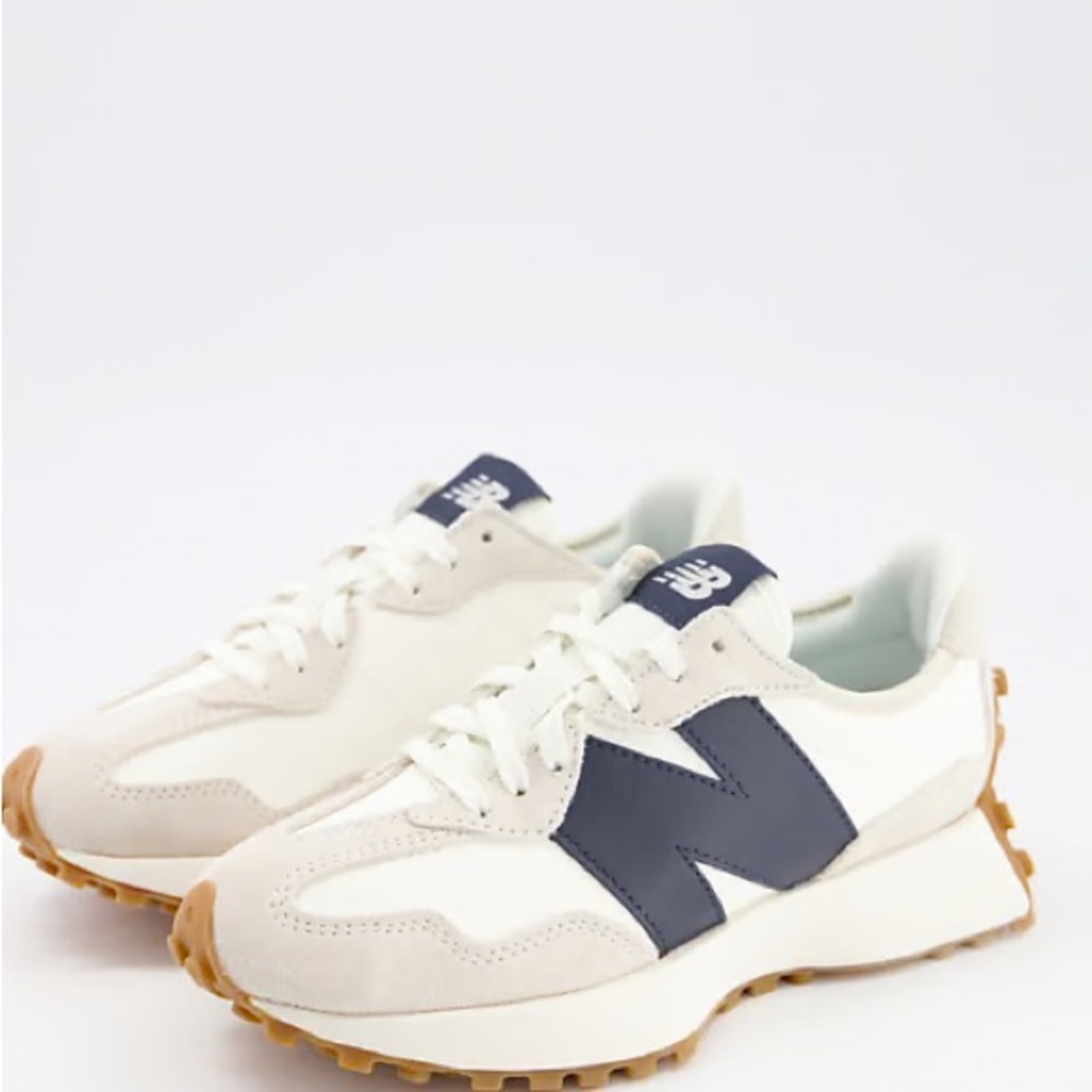 New Balance 327 Grey Navy WS327KB Moonbeam Women’s Size 9
